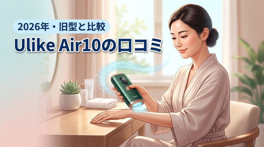 Ulike Air10 IPL光美容器の口コミ!痛みや効果、旧モデルとの違い