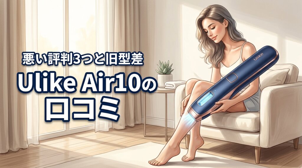 Ulike Air10 IPL光美容器の口コミは?悪い評判3つと旧型との違い