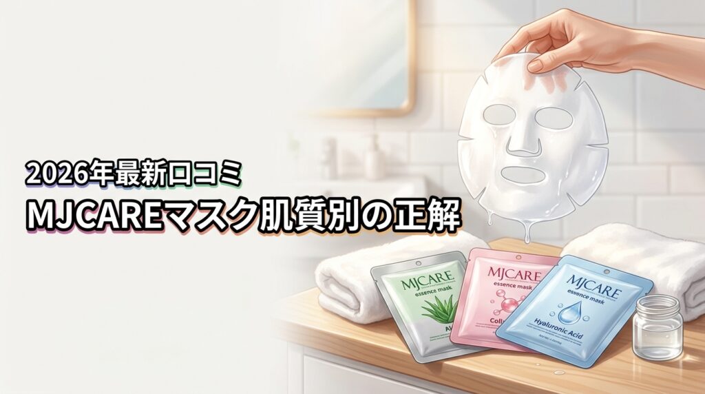 【失敗しない】MJCARE エッセンスマスクの口コミと肌質別の正解を紹介