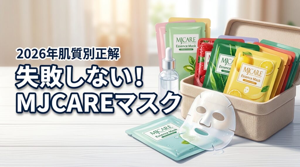 【失敗しない】MJCARE エッセンスマスクの口コミと肌質別の正解を紹介