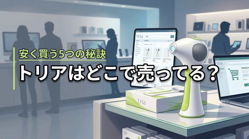 トリアの脱毛器はどこで売ってる？最新の取扱店と安く手に入れる5つの秘訣