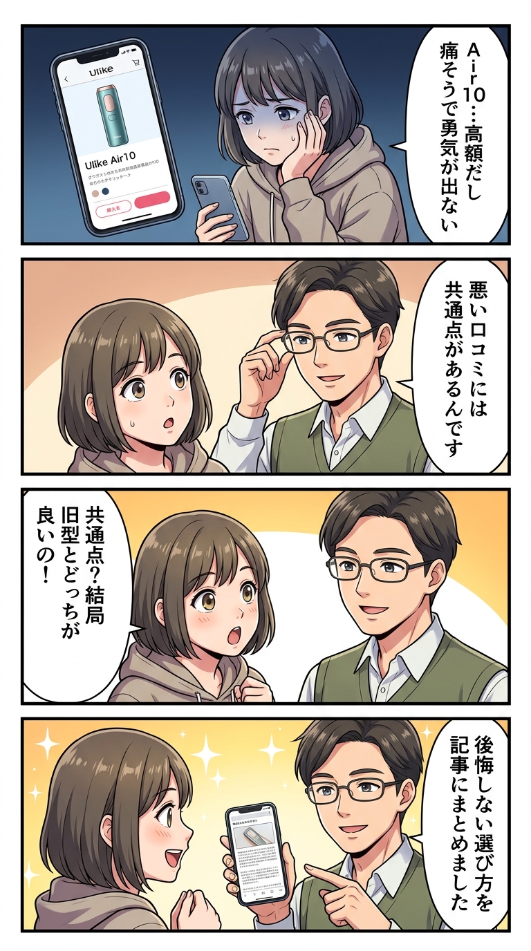 Ulike Air10 IPL光美容器　口コミ