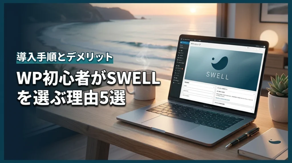 ワードプレス初心者がSWELLを選ぶべき5つの理由！導入手順やデメリットも紹介