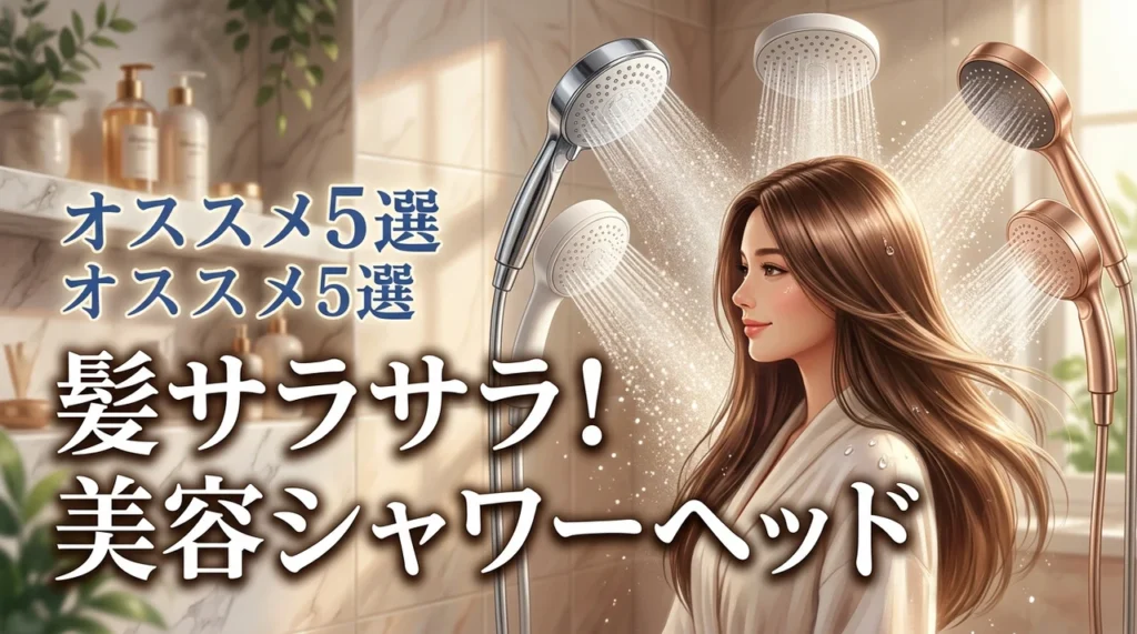 パサつき悩みは解決!美容シャワーヘッドで髪サラサラにするオススメ5選