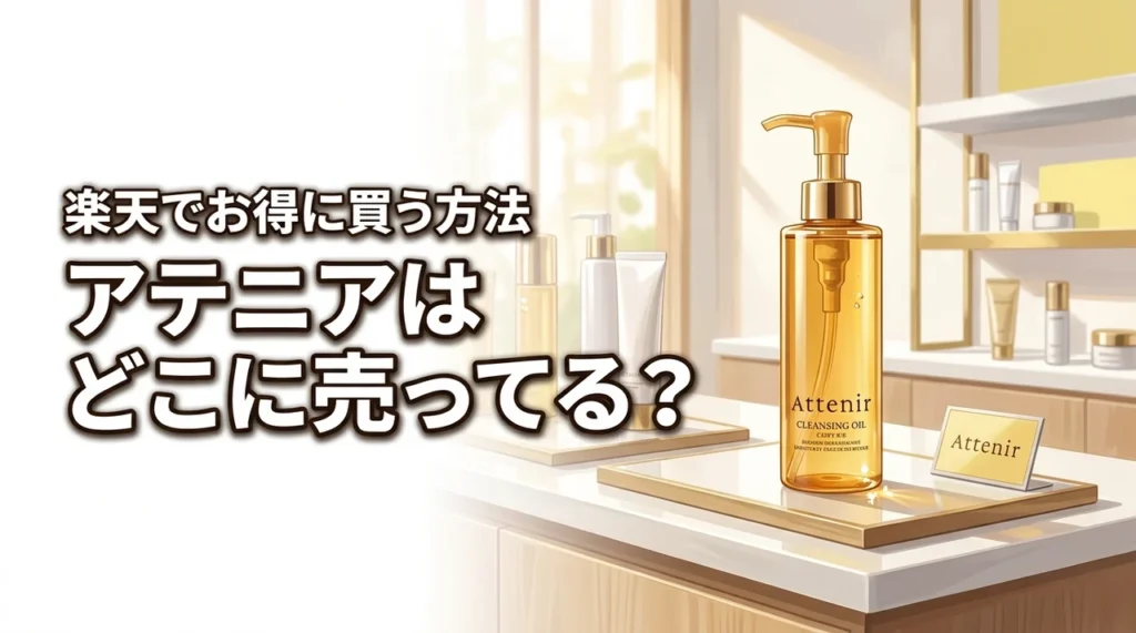 【楽天がお得】アテニアクレンジングはどこに売ってる?取扱店と損しない買い方