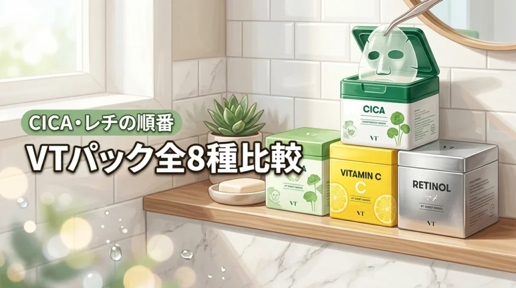 VTパックはどれがいい?種類別比較8選!毎日使える?CICAやレチの順番は?