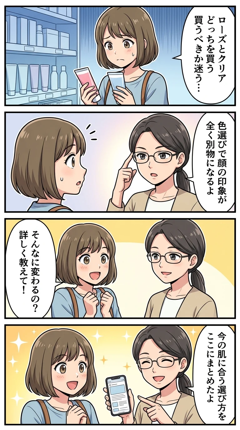 ラロッシュポゼ ローズとクリア 違い