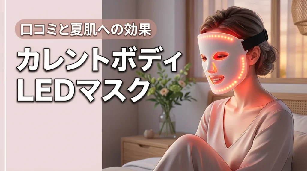 カレントボディのLEDマルチライトマスクの口コミは？夏の肌トラブルへの効果を検証