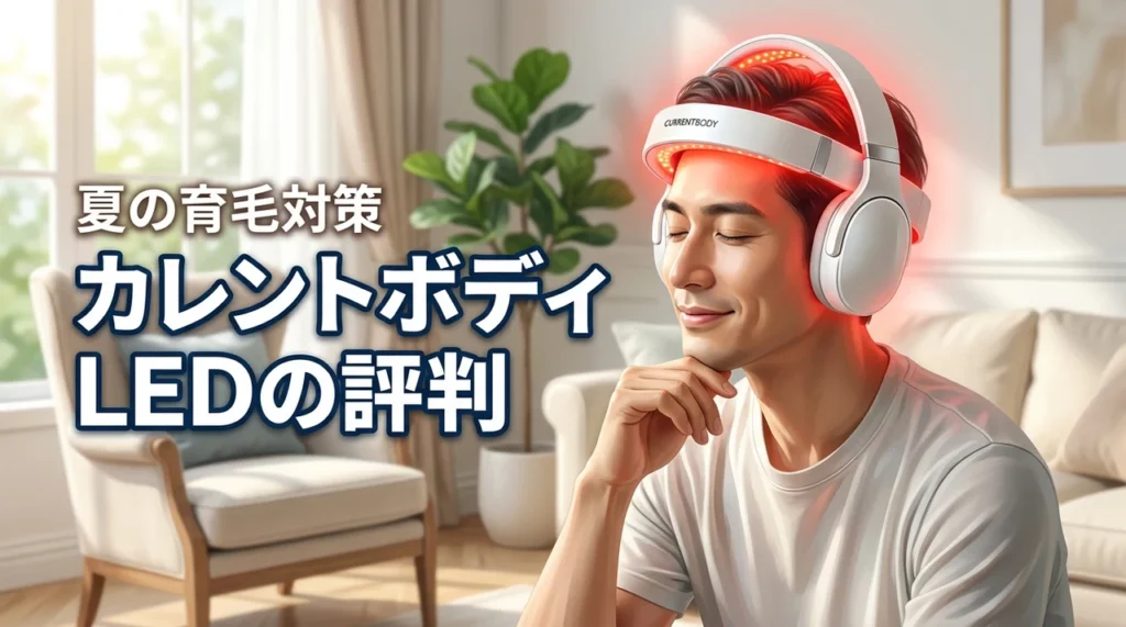 【クーポン有】カレントボディ LED頭皮・頭髪ケアデバイスの評判と夏の育毛対策法